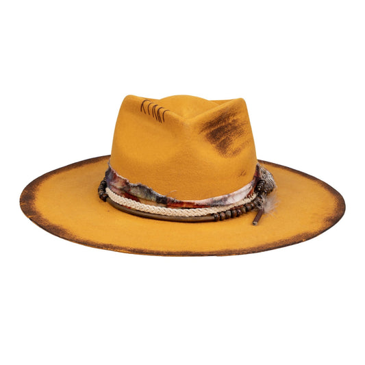 Blaze - Vintage Handcrafted Stiff Fedora Hat - Ruediger Hats