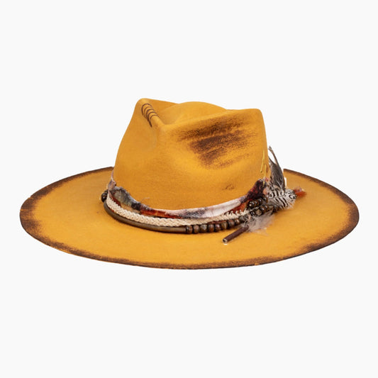 Blaze - Vintage Handcrafted Stiff Fedora Hat - Ruediger Hats