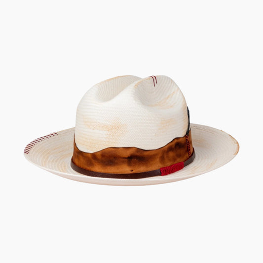 Cinder - Hand - Burnt Western Straw Hat - Ruediger Hats