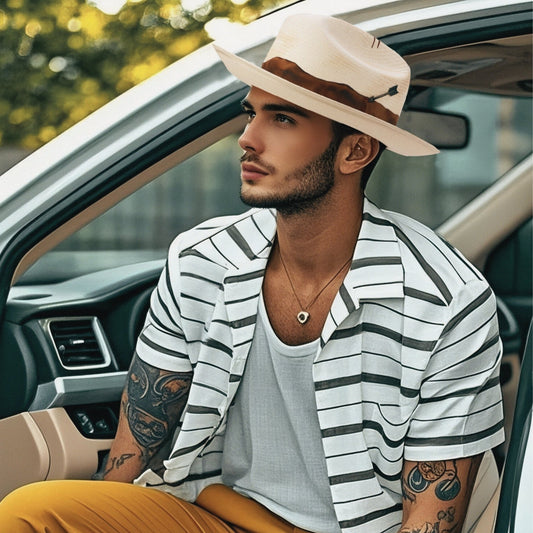 Cinder - Hand - Burnt Western Straw Hat - Ruediger Hats