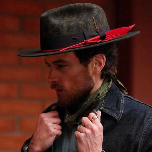 Obsidian – Urban Fedora with Dark Symbolism - Ruediger Hats