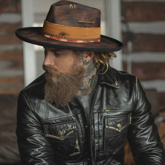 Outrider – Western Fedora with Raw Edge Look - Ruediger Hats