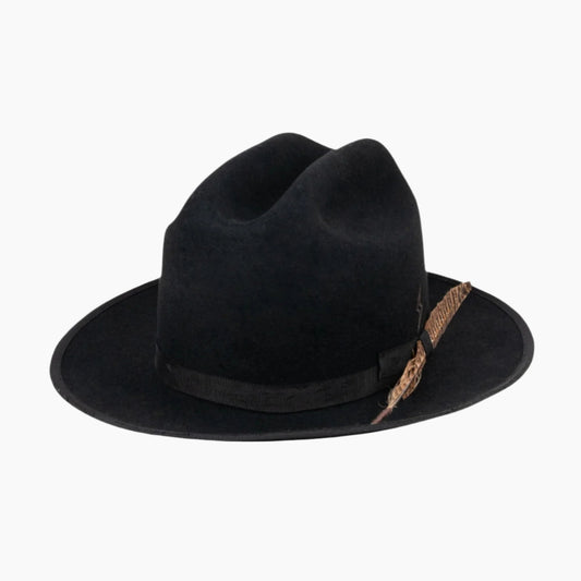 Ryder - Handcrafted Distressed Vintage Western Fedora - Ruediger Hats
