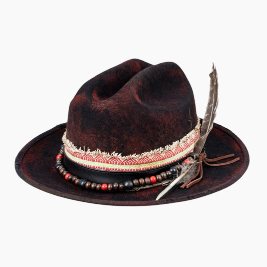 Sable - Burned Distressed Vintage City Western Hat - Ruediger Hats
