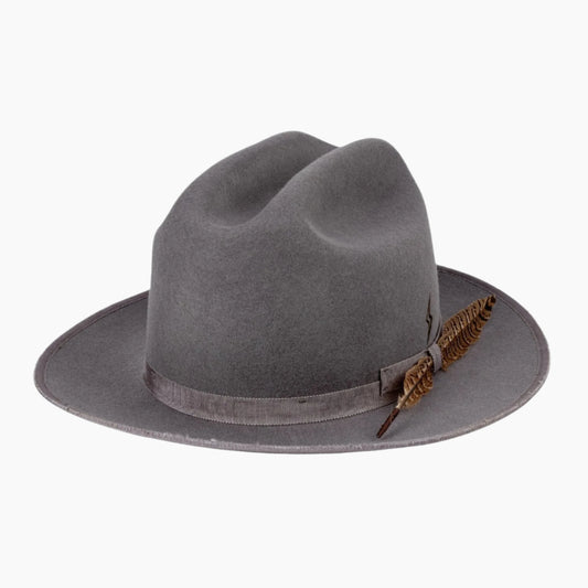 Scout - Handcrafted Distressed Vintage Western Fedora - Ruediger Hats