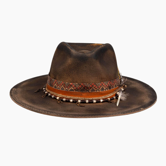 Trailmark – Distressed Fedora with Refined Artisan Detailing - Ruediger Hats