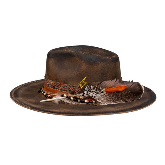 Trailmark – Distressed Fedora with Refined Artisan Detailing - Ruediger Hats