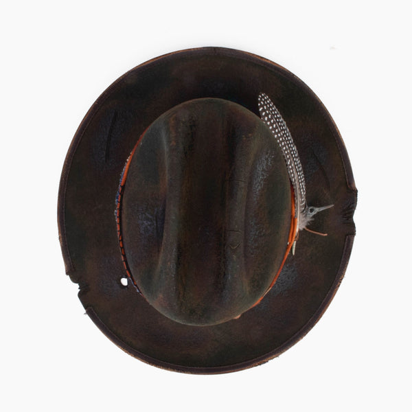 Ironwood – Handcrafted Weathered Western Hat