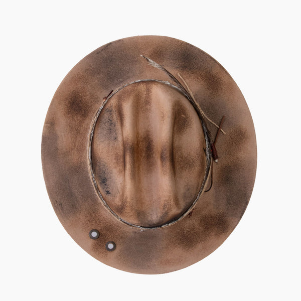 Badlands – Scorched Wide Brim Western Fedora - Ruediger Hats