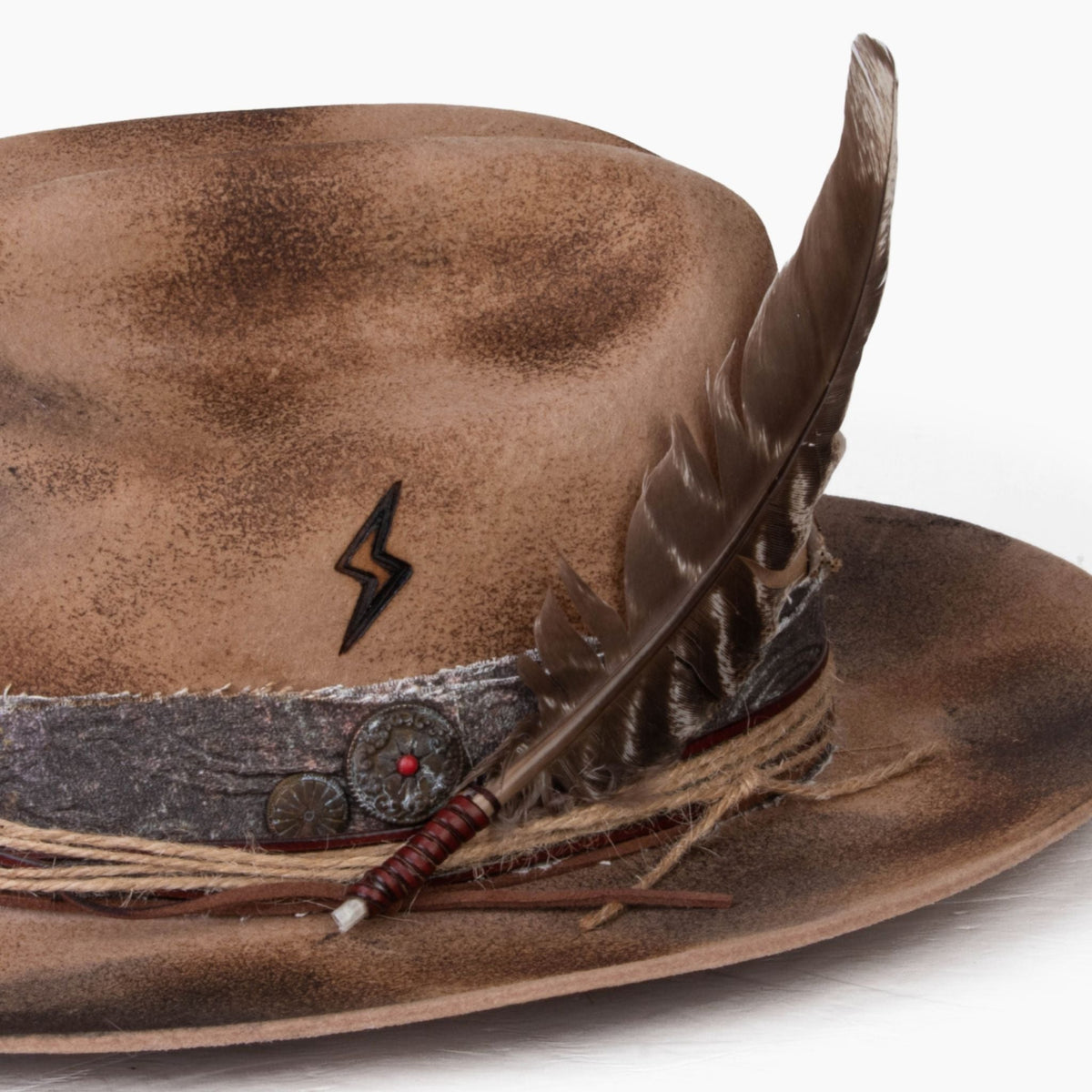 Badlands – Scorched Wide Brim Western Fedora - Ruediger Hats