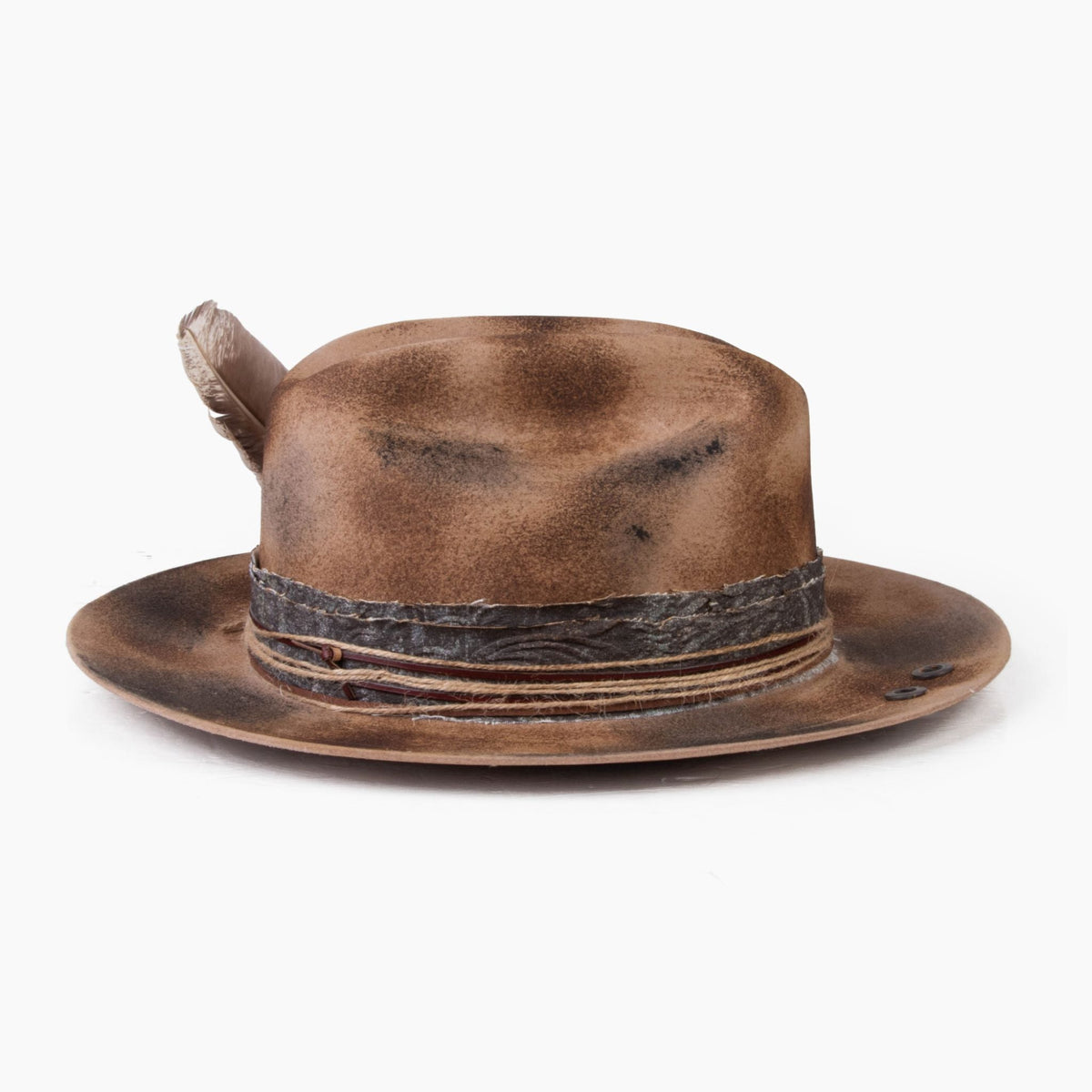 Badlands – Scorched Wide Brim Western Fedora - Ruediger Hats