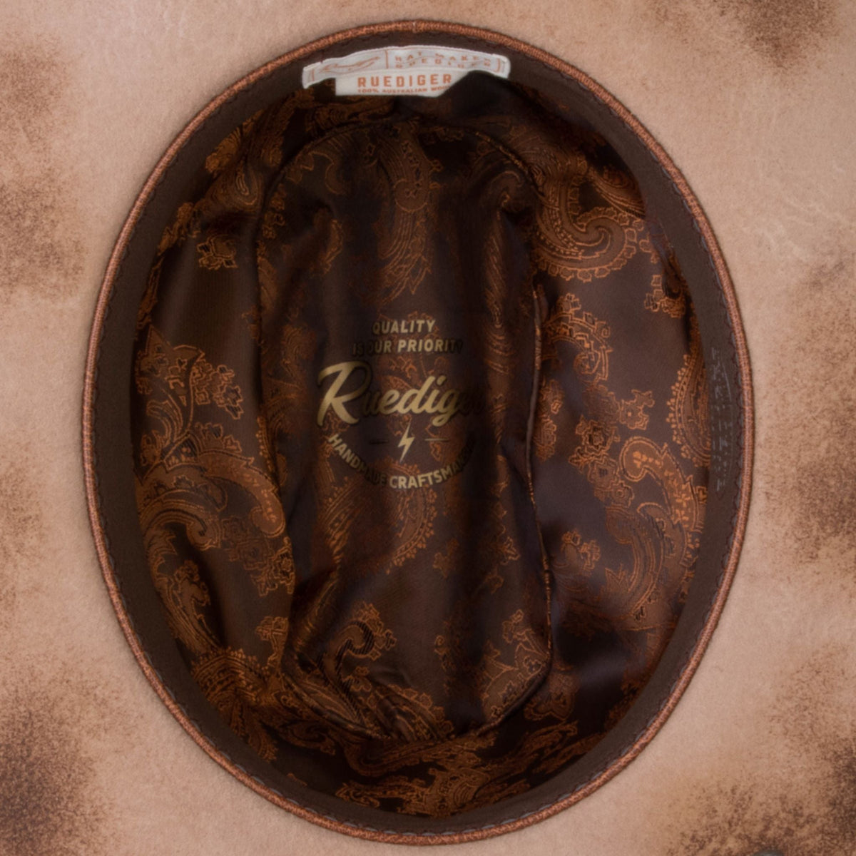 Badlands – Scorched Wide Brim Western Fedora - Ruediger Hats
