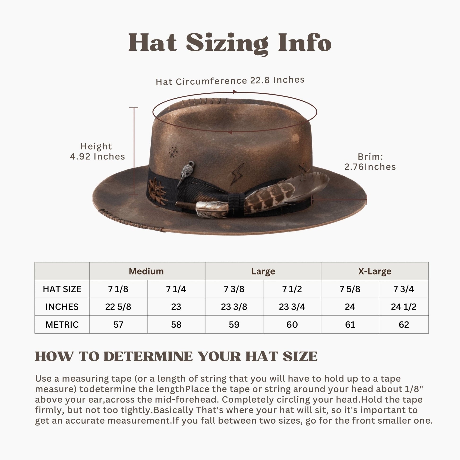 Blackthorn – Distressed Brown Western Hat - Ruediger Hats