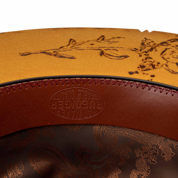 Blaze - Vintage Handcrafted Stiff Fedora Hat - Ruediger Hats