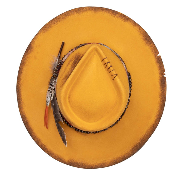 Blaze - Vintage Handcrafted Stiff Fedora Hat - Ruediger Hats