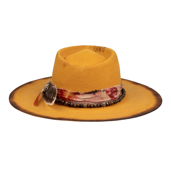 Blaze - Vintage Handcrafted Stiff Fedora Hat - Ruediger Hats