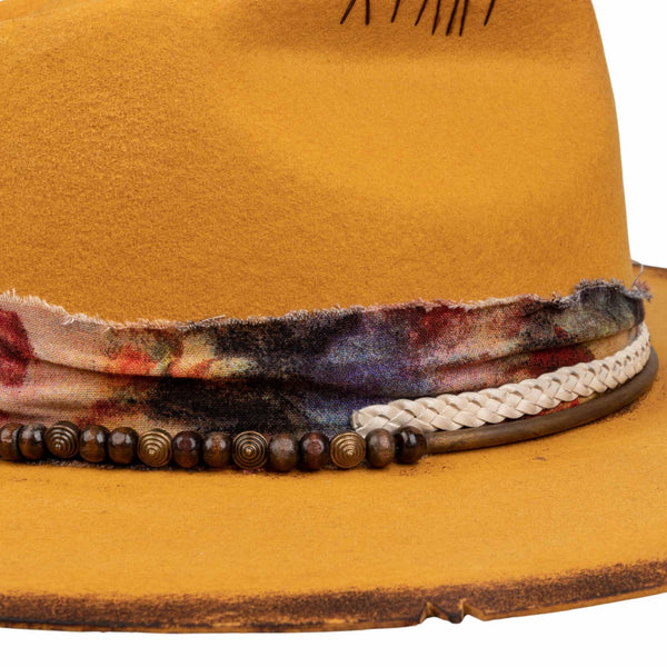 Blaze - Vintage Handcrafted Stiff Fedora Hat - Ruediger Hats