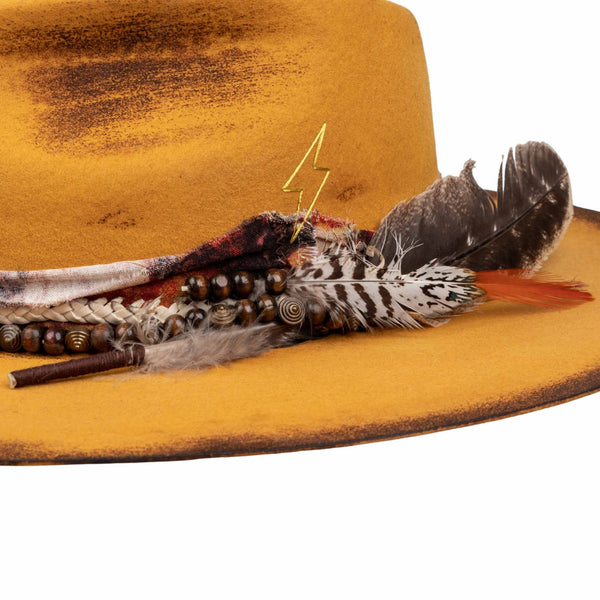 Blaze - Vintage Handcrafted Stiff Fedora Hat - Ruediger Hats