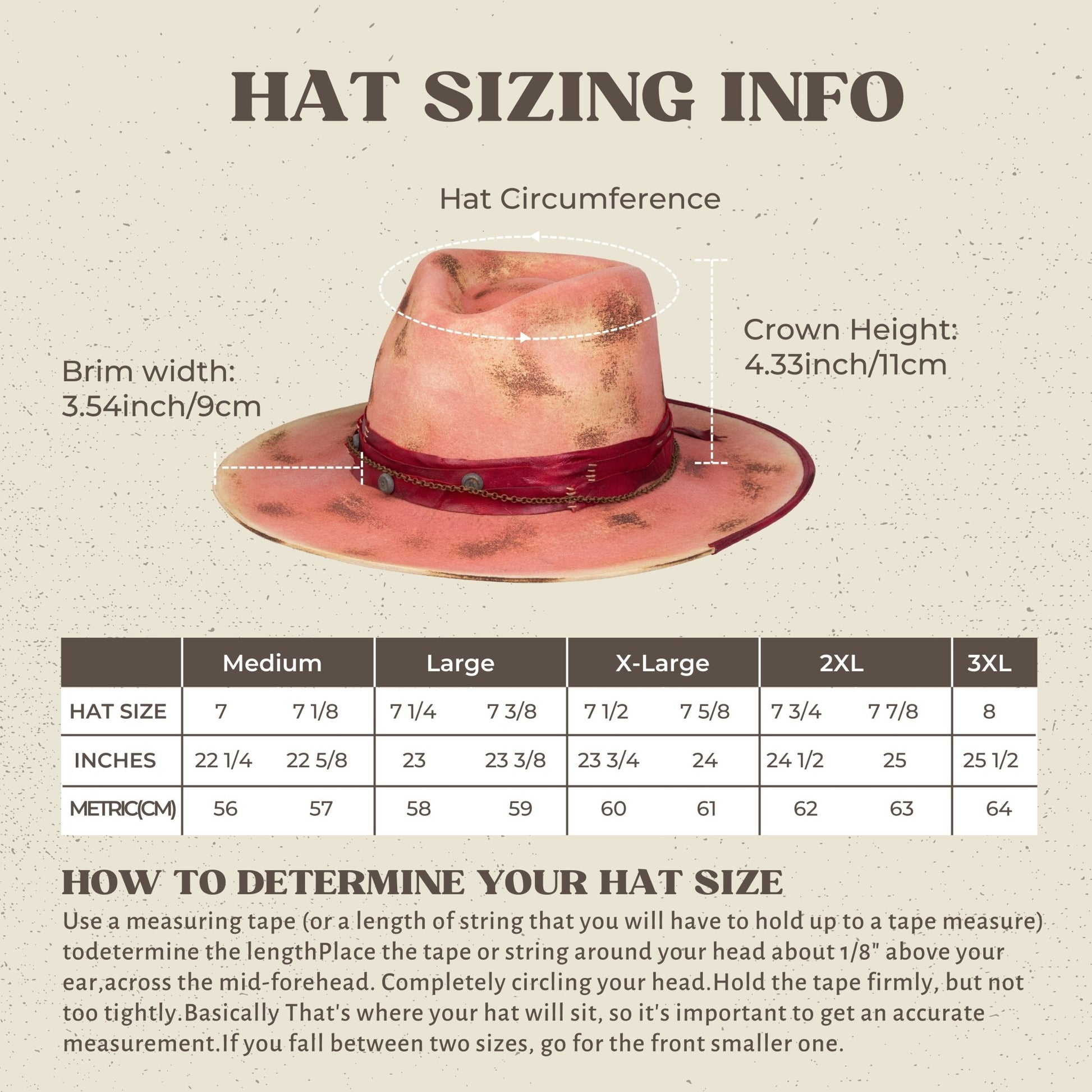 Burnt Distressed Wide Flat Brim Stiff Fedora Pink - Ruediger Hats