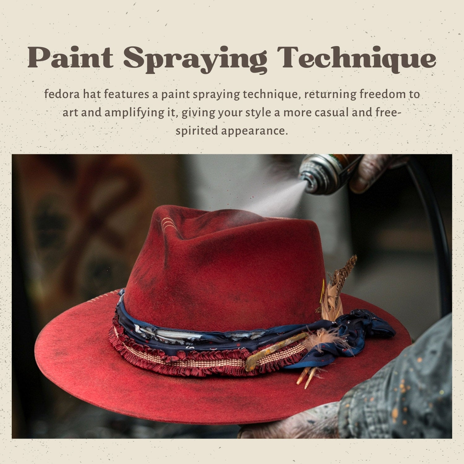 Cadenza – Premium Handcrafted Red Wool Fedora - Ruediger Hats