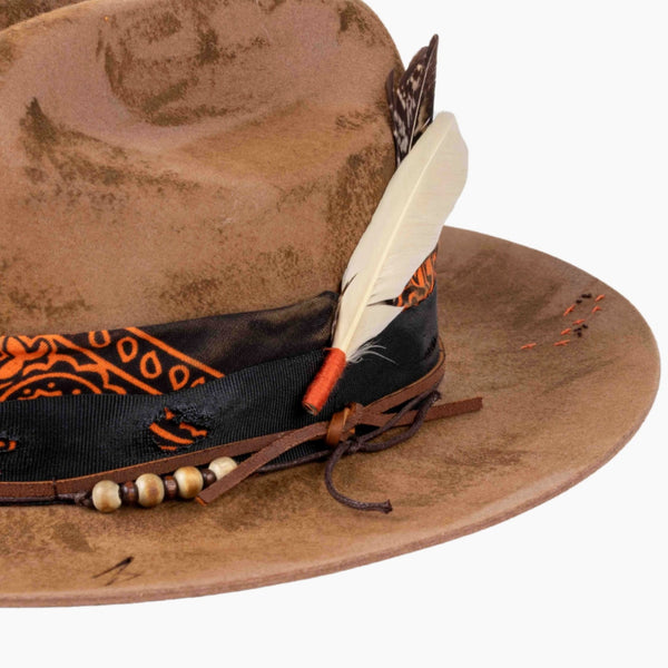 Canyon – Vintage Fedora in Sandstone Brown - Ruediger Hats