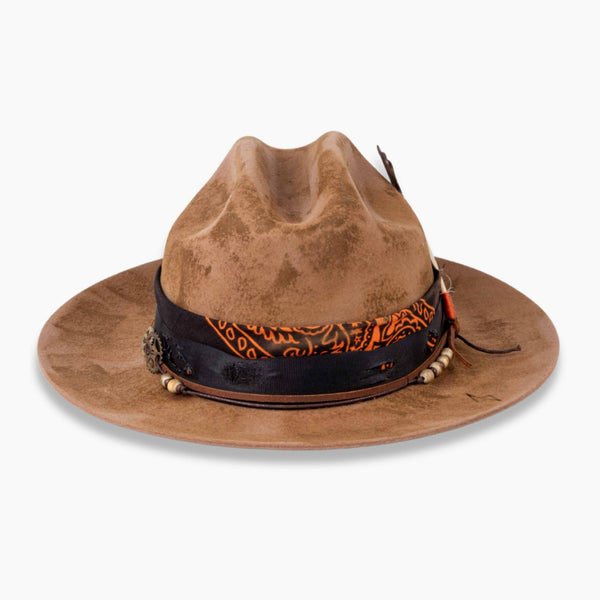 Canyon – Vintage Fedora in Sandstone Brown - Ruediger Hats