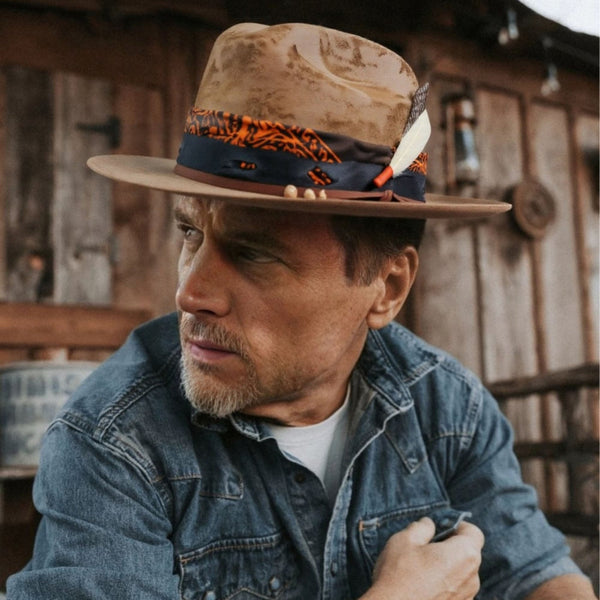 Canyon – Vintage Fedora in Sandstone Brown - Ruediger Hats