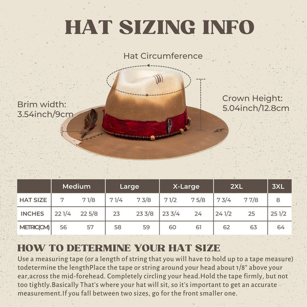 Dakota - Handcrafted Sunset Tie - Dye Fedora Hat - Ruediger Hats