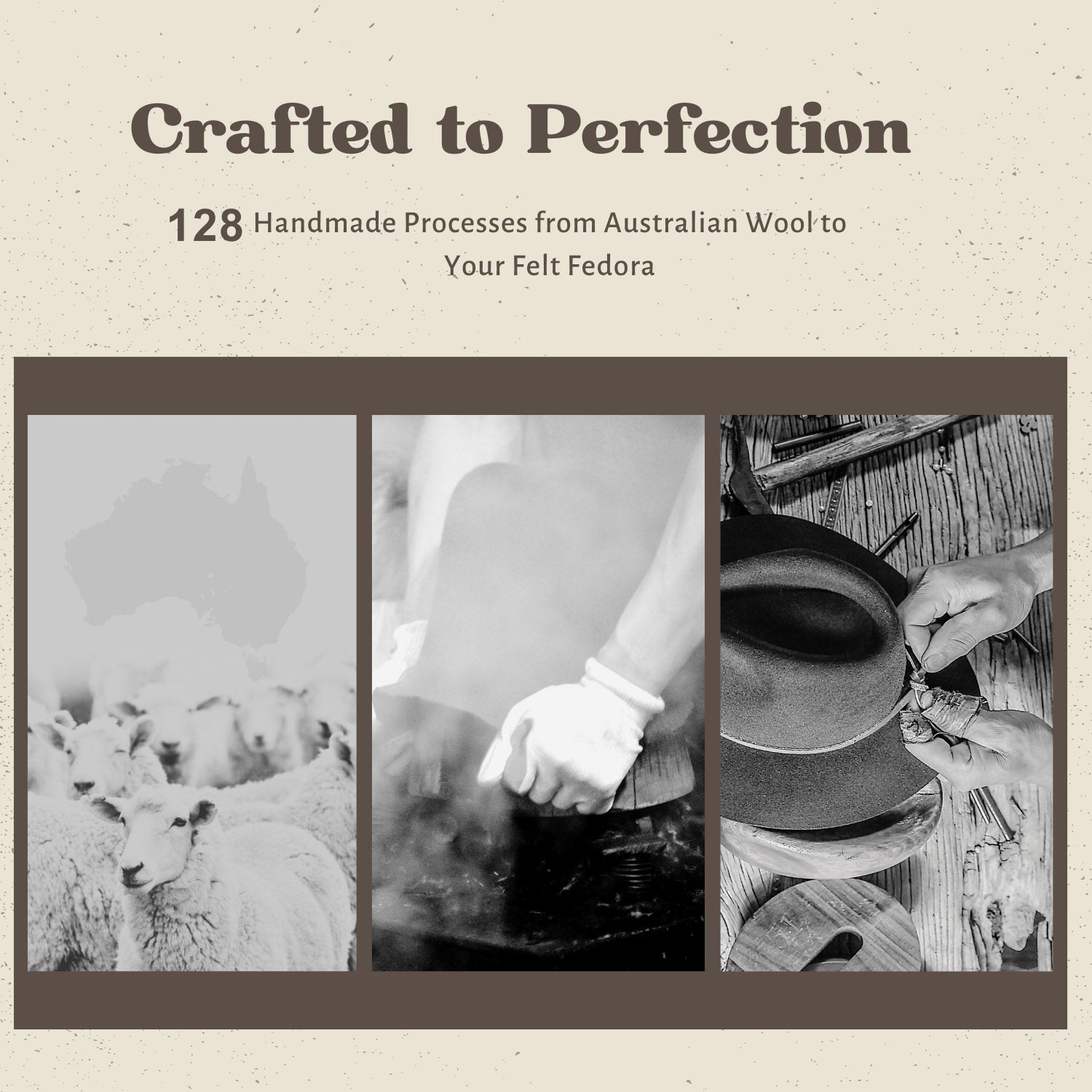 Draven – Premium Handcrafted Dark Wool Fedora - Ruediger Hats