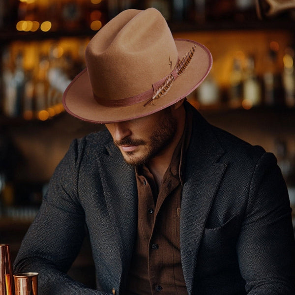 Duke - Distressed Vintage Western Fedora - Ruediger Hats