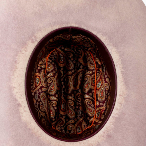 Dustrose – Handcrafted Western Ivory Blush Hat - Ruediger Hats