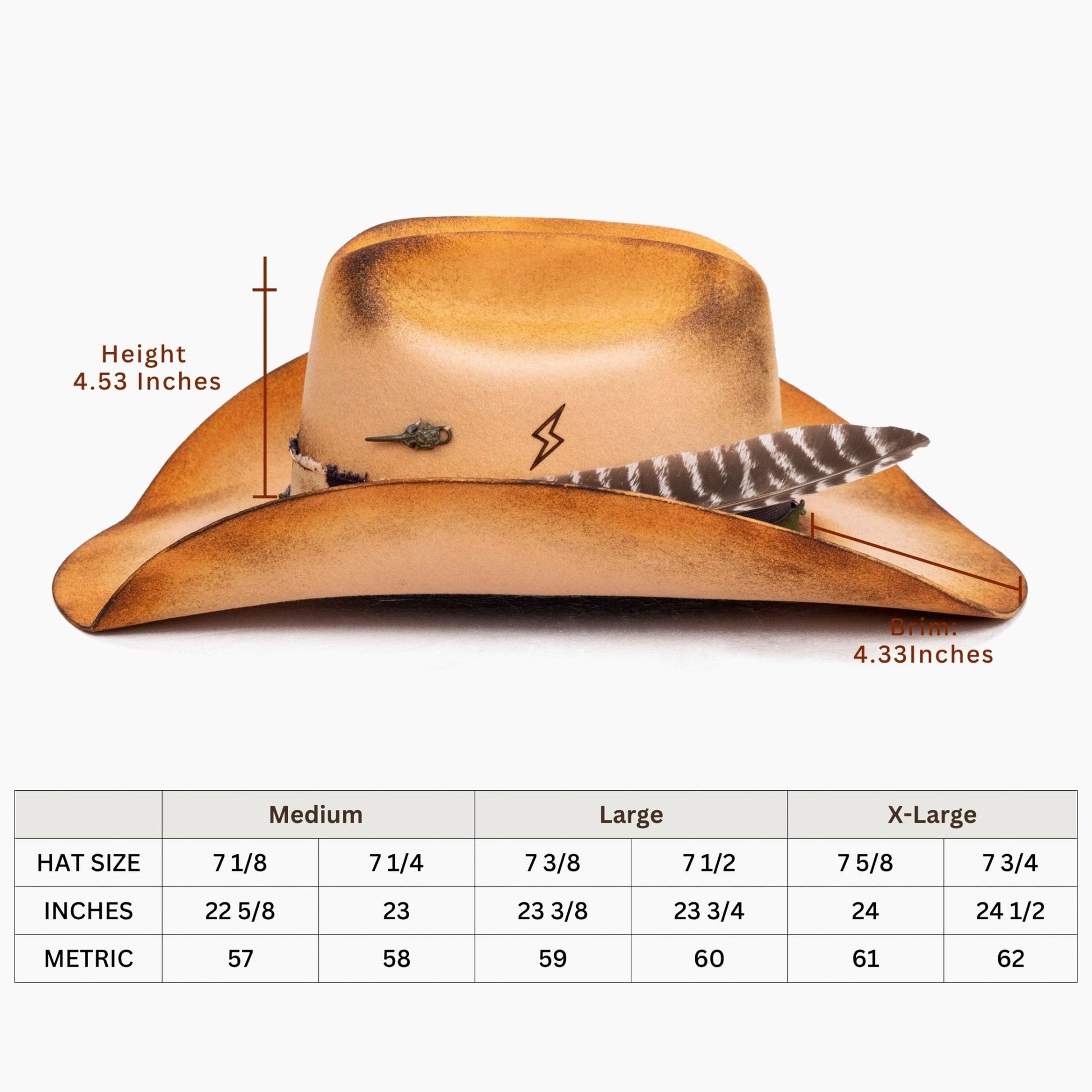 Dustveil – Distressed Cowboy Hat in Desert Gold - Ruediger Hats
