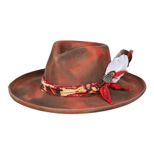 Fashionable Wide Brim Stiff Fedora Hats - Ruediger Hats