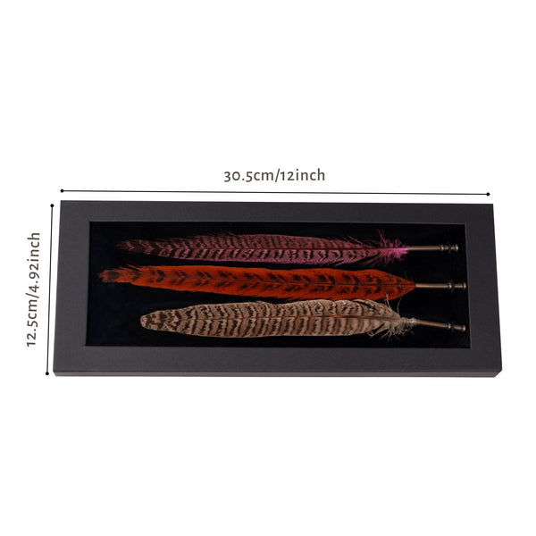 Luxury Hat Natural Feather Trim Set – Handpicked Feathers with Brass Bases - Ruediger Hats