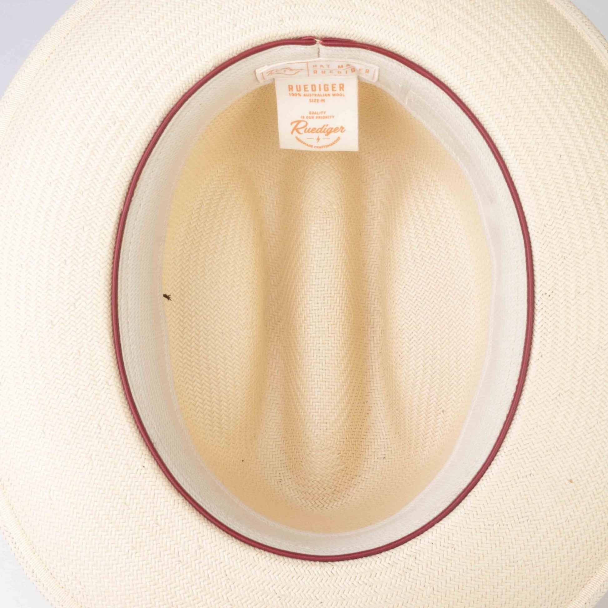 Mesa – Distressed Straw Fedora - Ruediger Hats