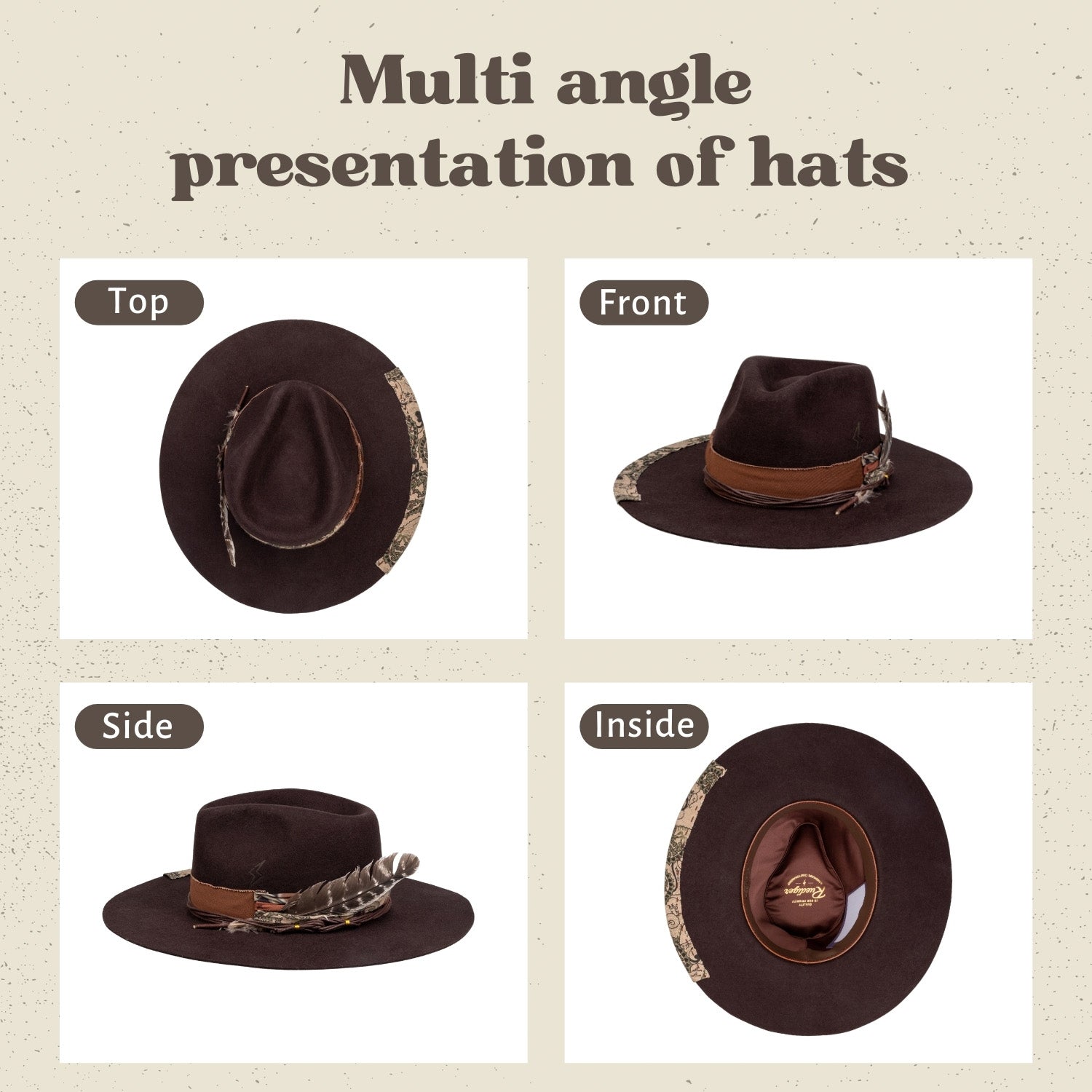 Nomad - Vintage Handcrafted Stiff Fedora Hat - Ruediger Hats
