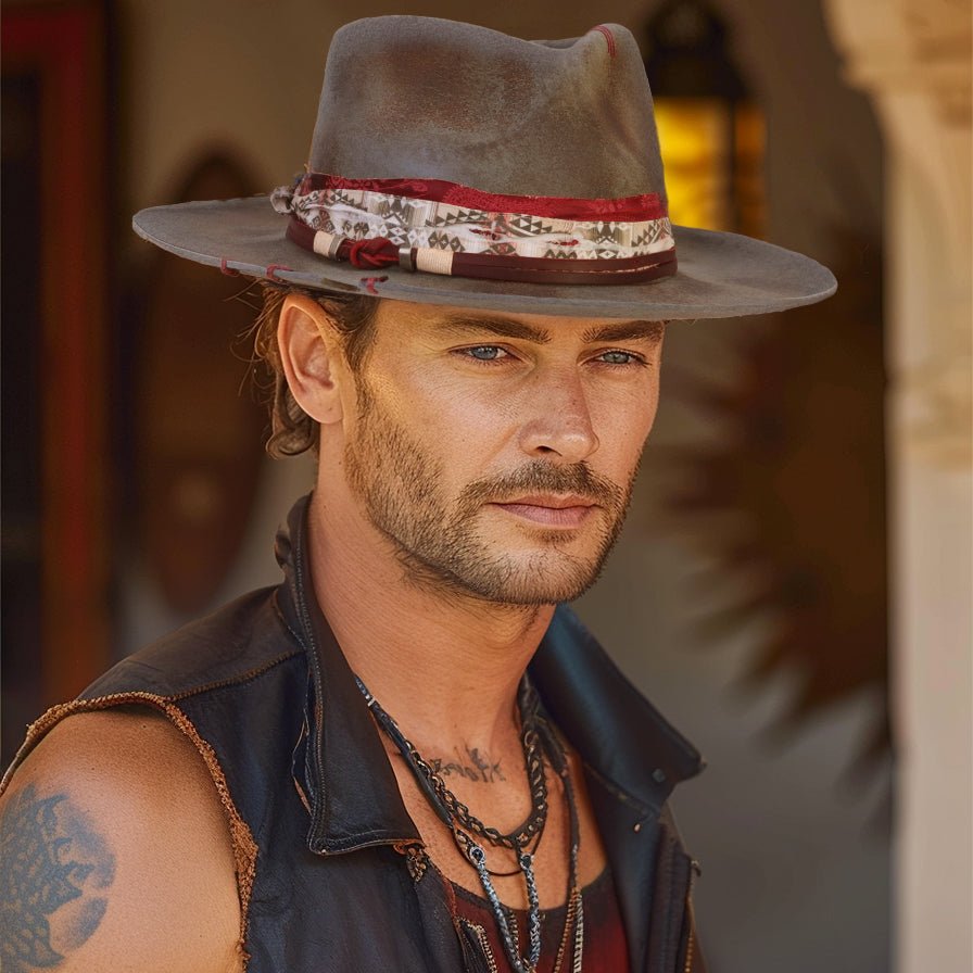 Nova - Distressed Vintage Fedora – Ruediger Hats