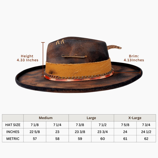 Outrider – Western Fedora with Raw Edge Look - Ruediger Hats