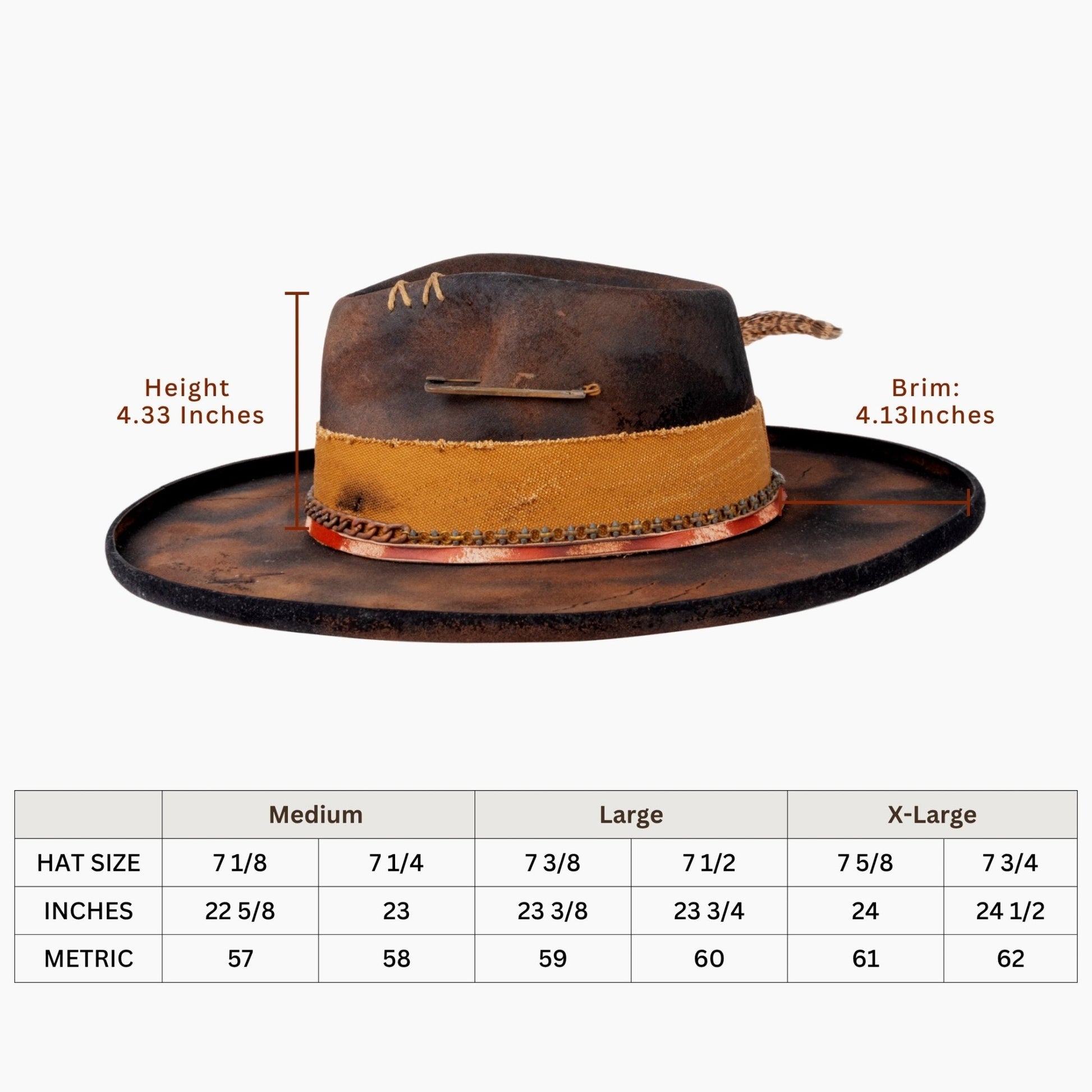 Outrider – Western Fedora with Raw Edge Look - Ruediger Hats