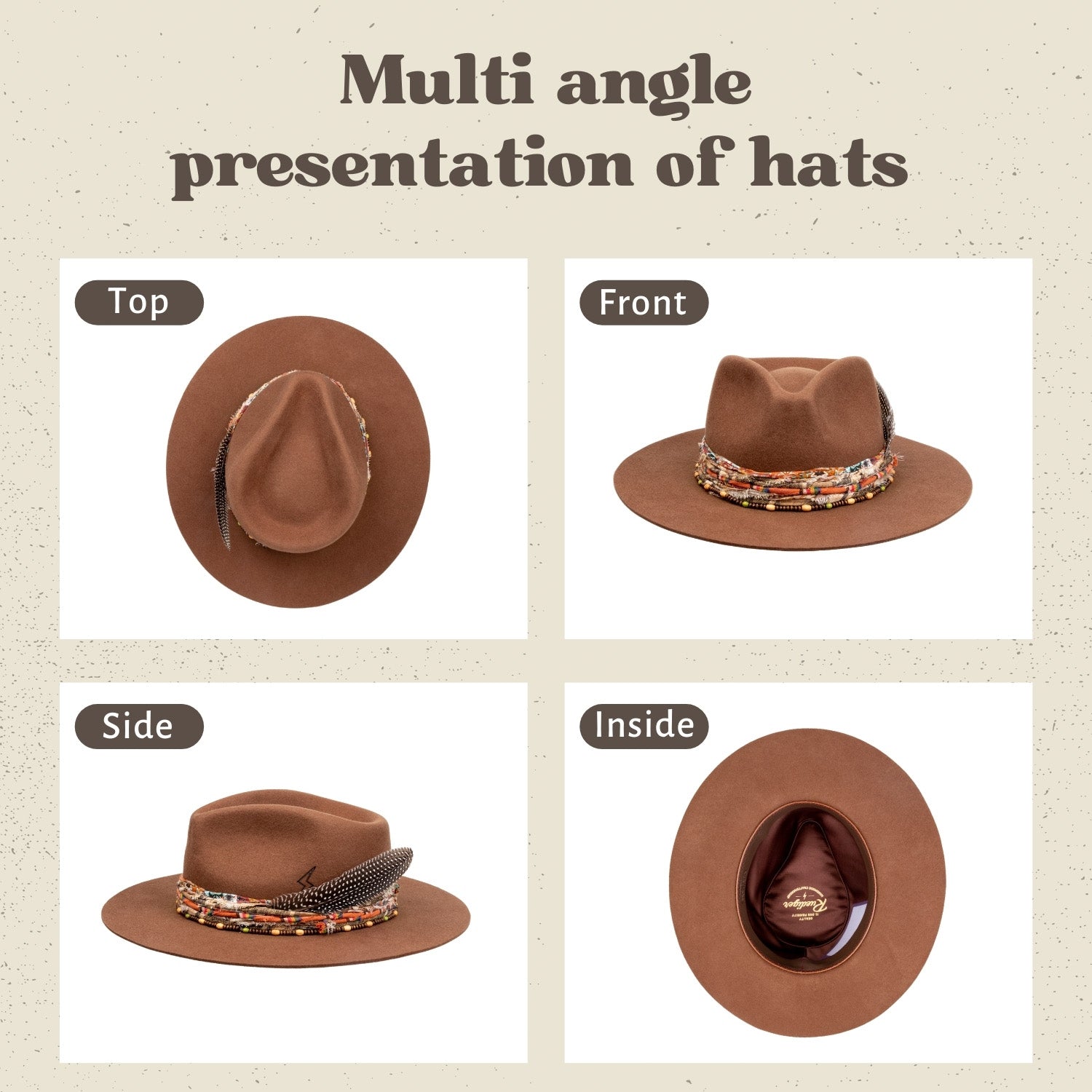Prescott - Vintage Handcrafted Stiff Fedora Hat - Ruediger Hats