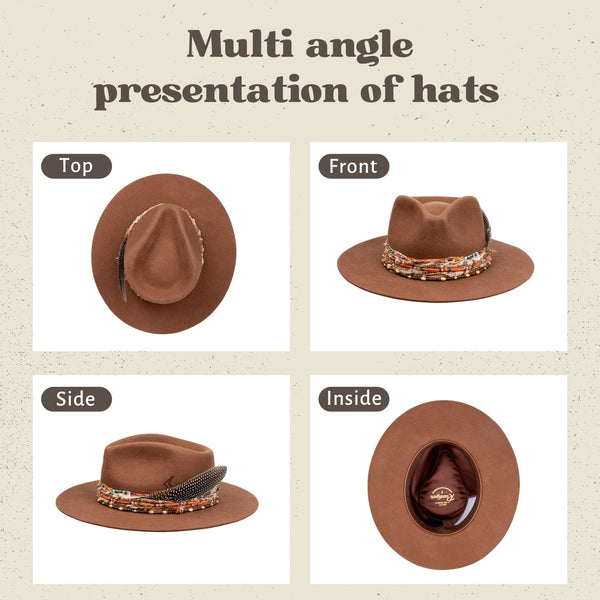 Prescott - Vintage Handcrafted Stiff Fedora Hat - Ruediger Hats