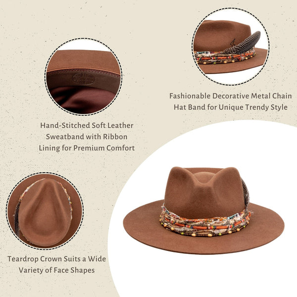 Prescott - Vintage Handcrafted Stiff Fedora Hat - Ruediger Hats