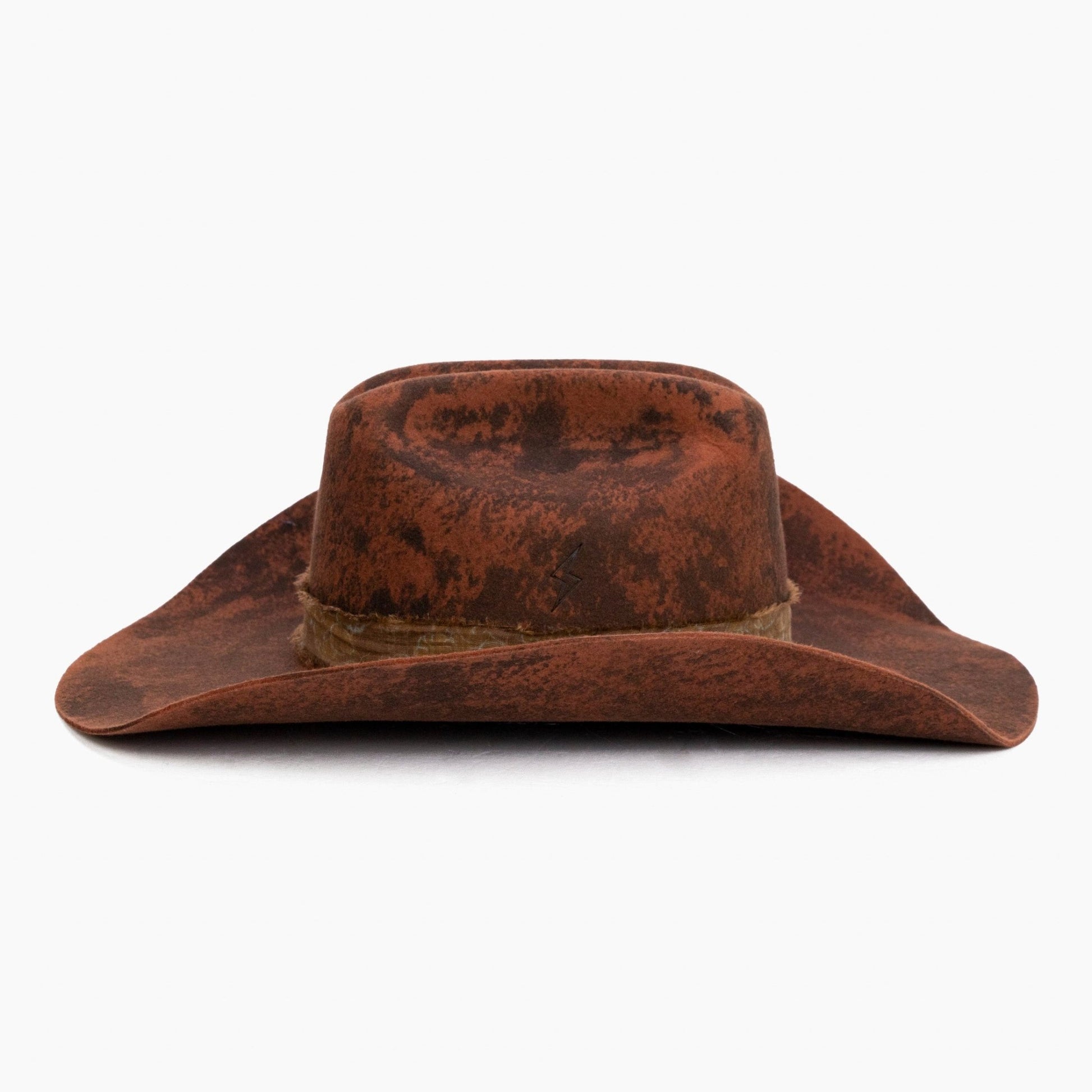 Rustborn – Distressed Cowboy Hat with Stitch Detail - Ruediger Hats
