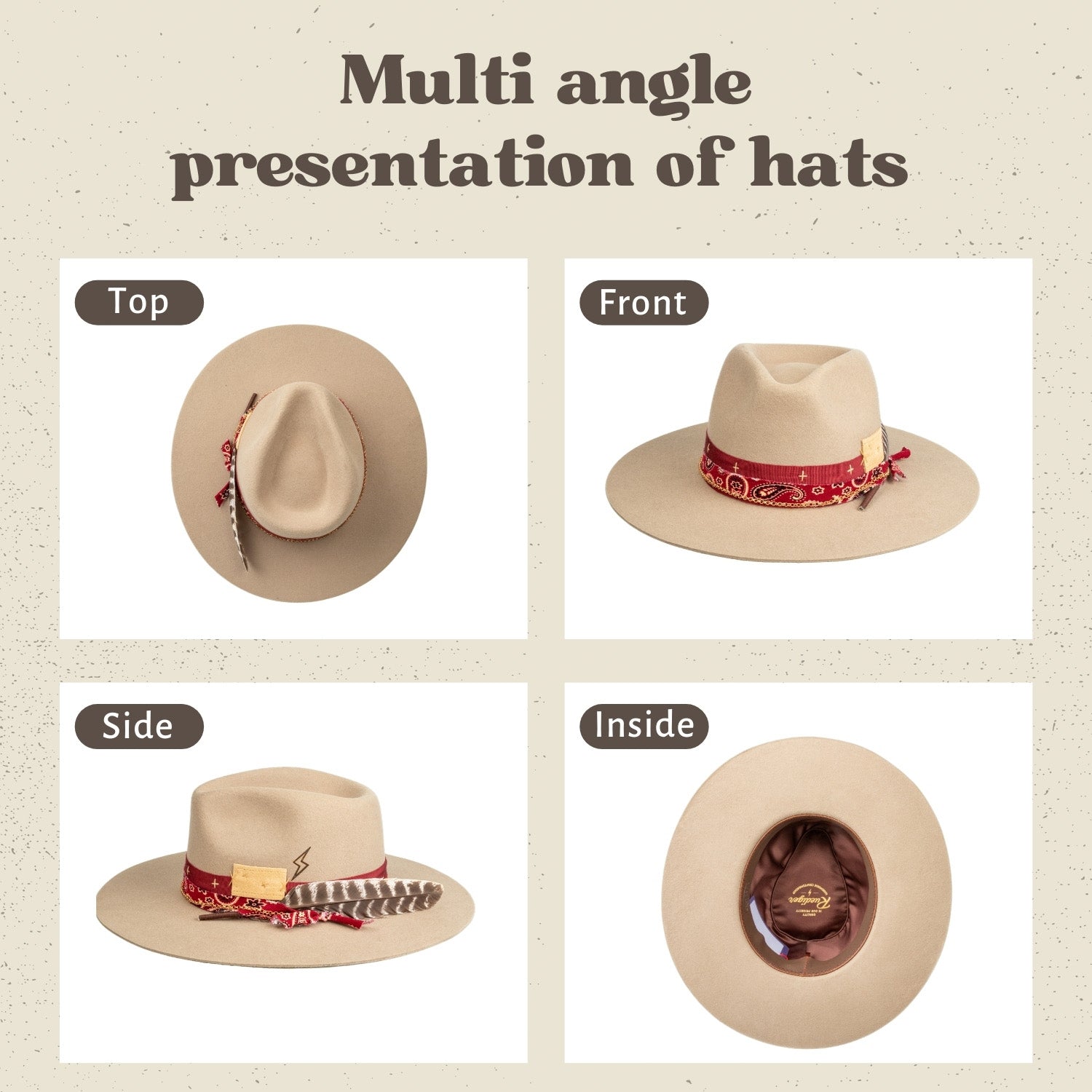 Rustler - Vintage Handcrafted Stiff Fedora Hat - Ruediger Hats
