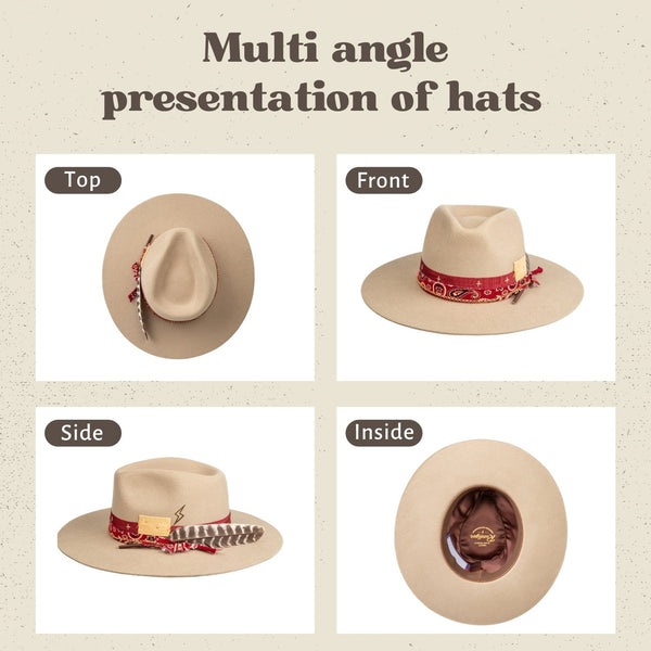 Rustler - Vintage Handcrafted Stiff Fedora Hat - Ruediger Hats