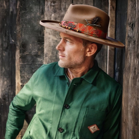 Rustmark – Distressed Western Hat in Burnt Caramel - Ruediger Hats