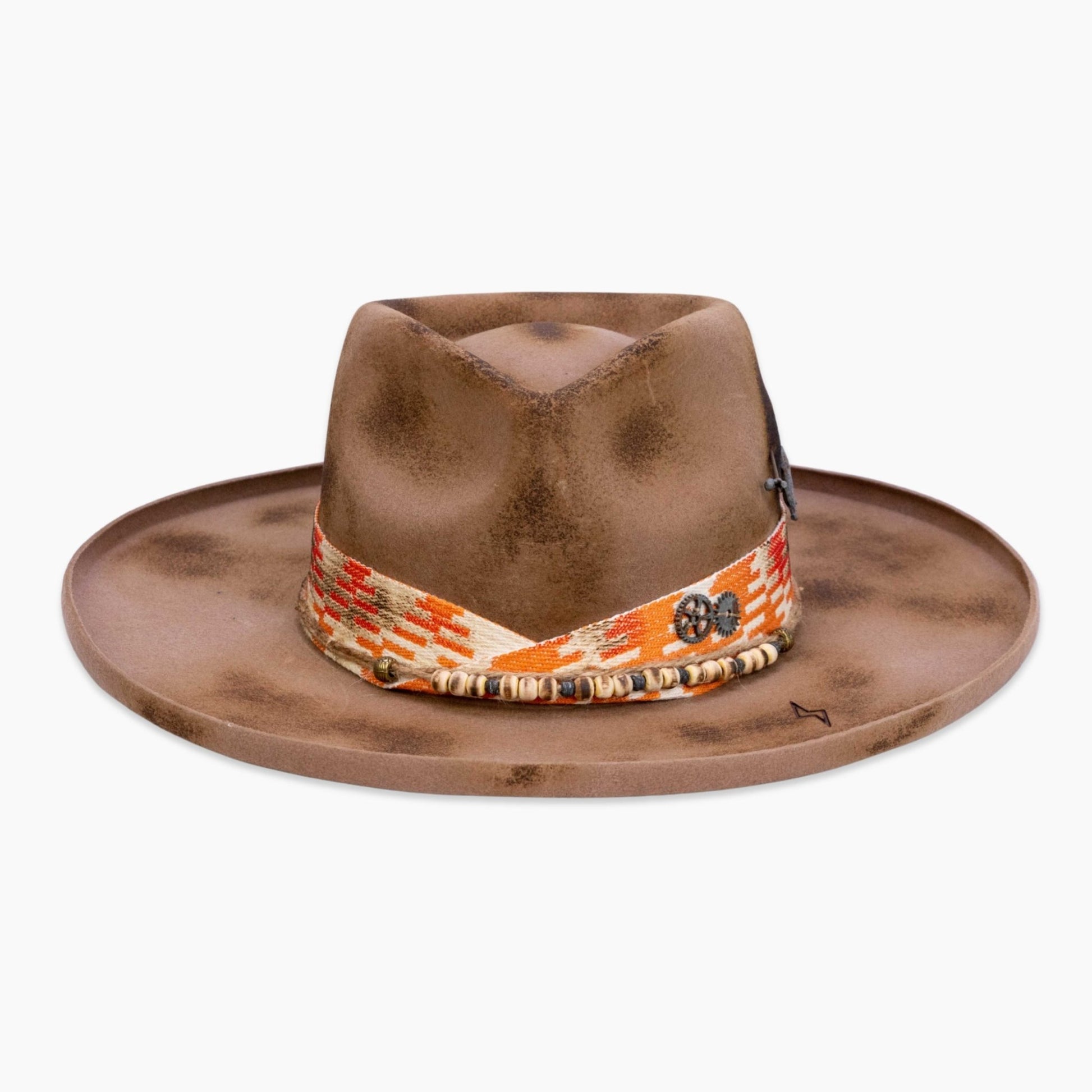 Rustmark – Distressed Western Hat in Burnt Caramel - Ruediger Hats