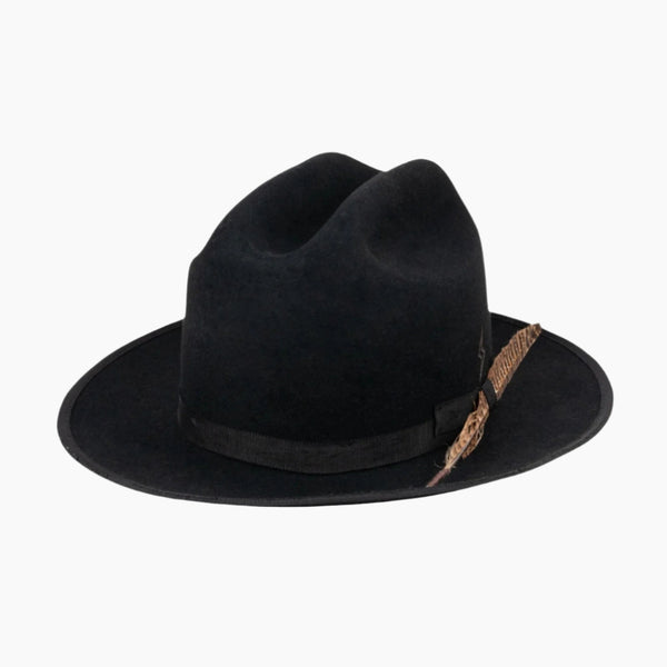 Ryder - Handcrafted Distressed Vintage Western Fedora - Ruediger Hats