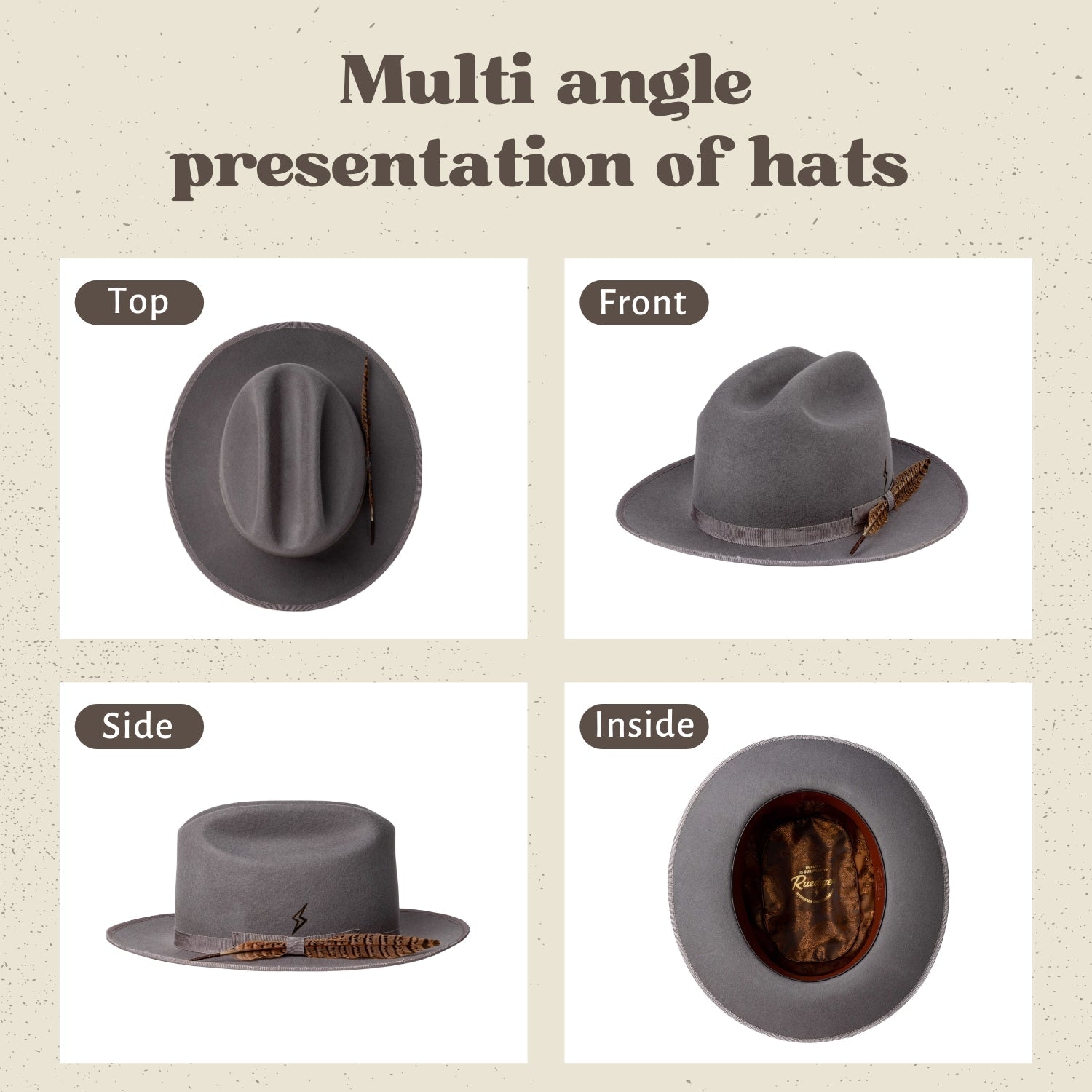 Scout - Handcrafted Distressed Vintage Western Fedora - Ruediger Hats