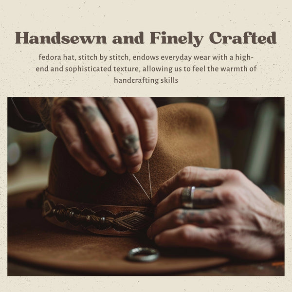 Scout - Handcrafted Distressed Vintage Western Fedora - Ruediger Hats